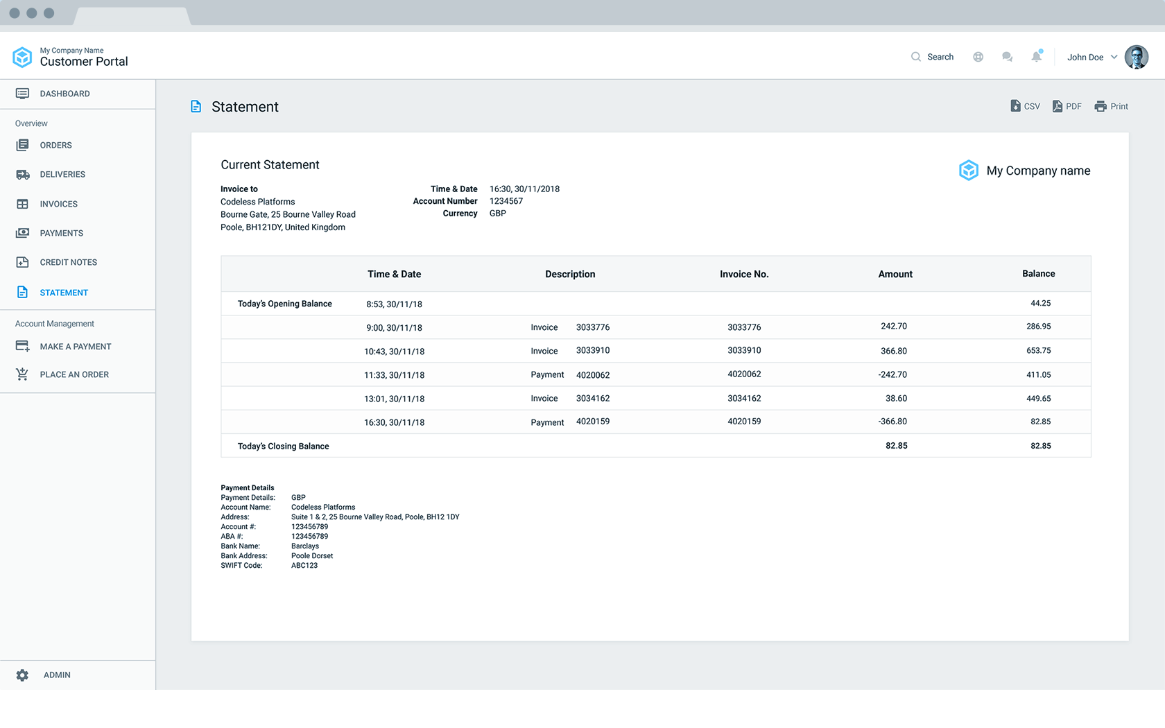 Sample collection portal platform