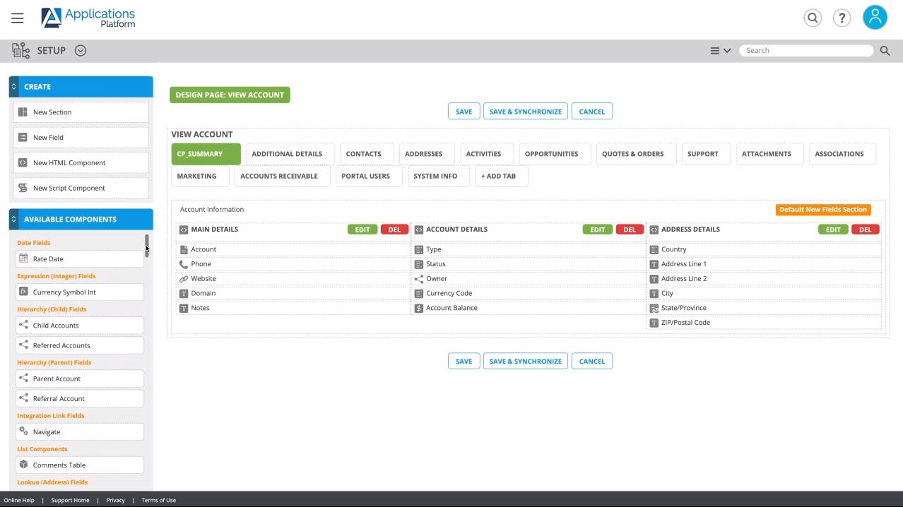 enterprise low-code platform dashboard