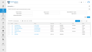 Sales management application for lead management