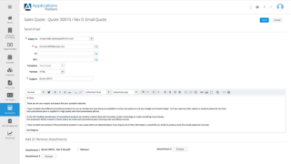 Sales quotation management software