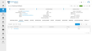 Online quotation software dashboard for creating and managing sales quotes